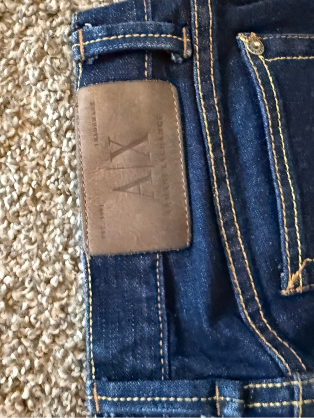 Armani Exchange Dark Indigo Bootcut Jeans - Picture 7 of 8